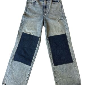 Altar'd State Women's Two-Tone Flare Jeans